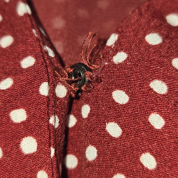Loft Womens Size 16 Romper Flowy Wrap Tie Polka Dot Shorts Beach Vacation - Picture 16 of 16